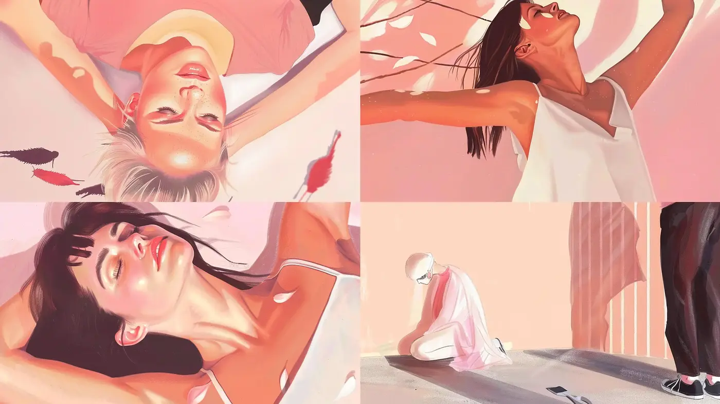 Ethereal Pastel Dreamscape in Contemporary Digital Brushwork - Midjourney sref style