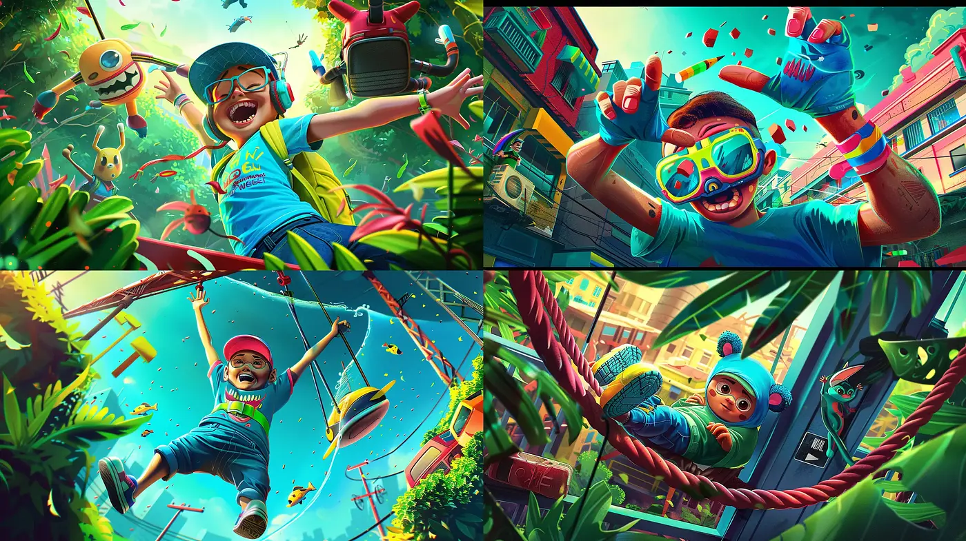 Vibrant and Energetic Imaginative Realism with a Cinematic Touch - Midjourney sref style