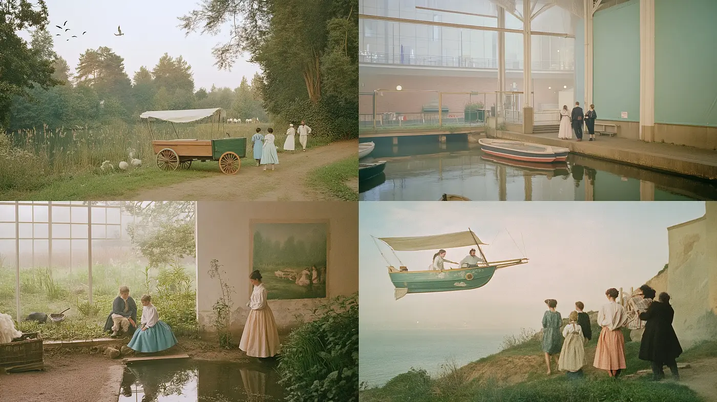 Ethereal Twilight of Reverie: A Harmonious Blend of Pastel Serenity and Cinematic Elegance - Midjourney sref style