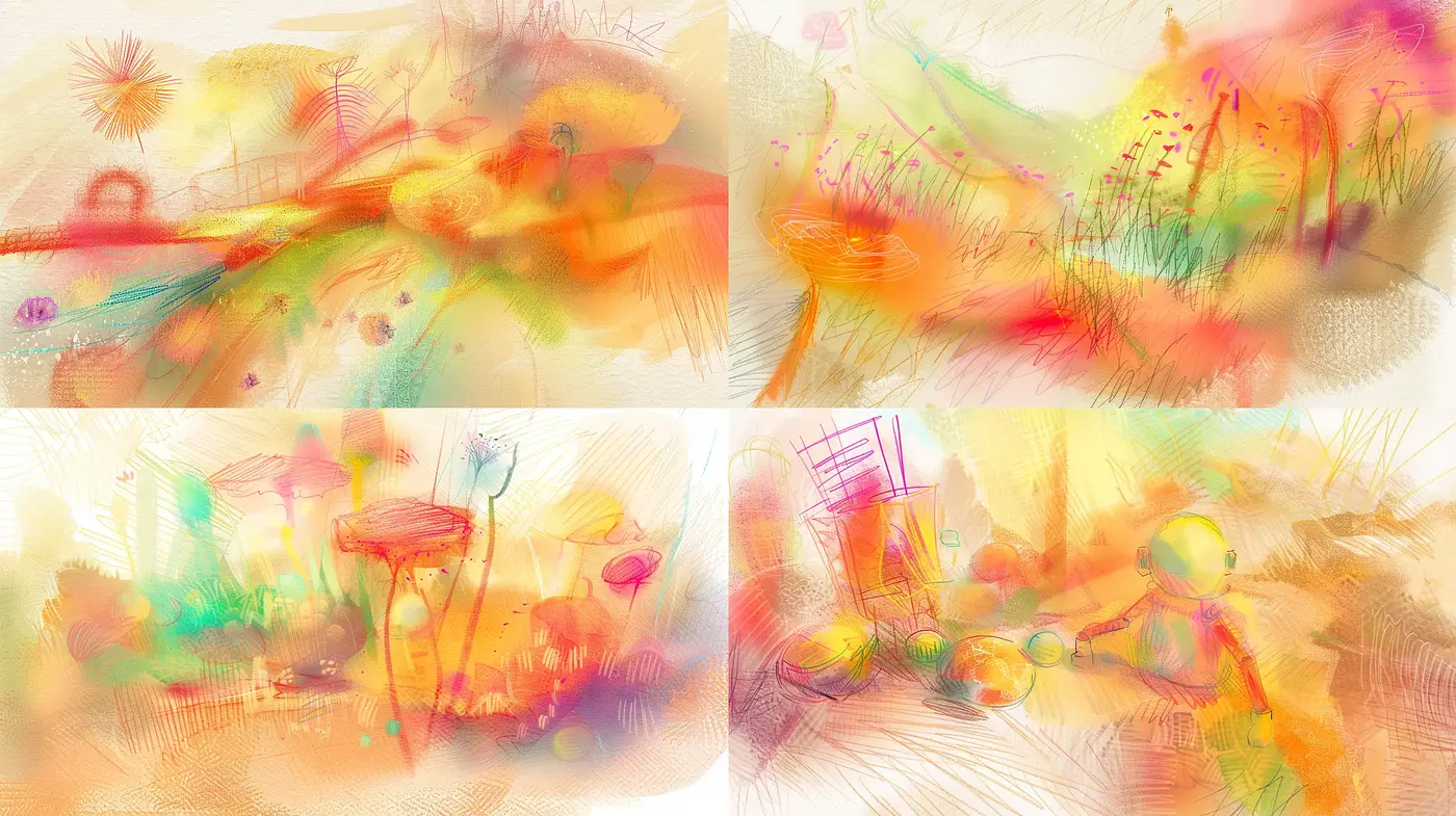Ethreal Brushwork: A Fusion of Impressionistic Colors and Dreamy Textures - Midjourney sref style