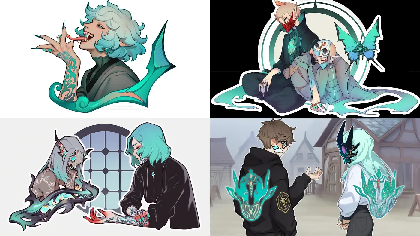 Translucent Ethereal Shades with Contemporary Anime Essence - Midjourney sref style