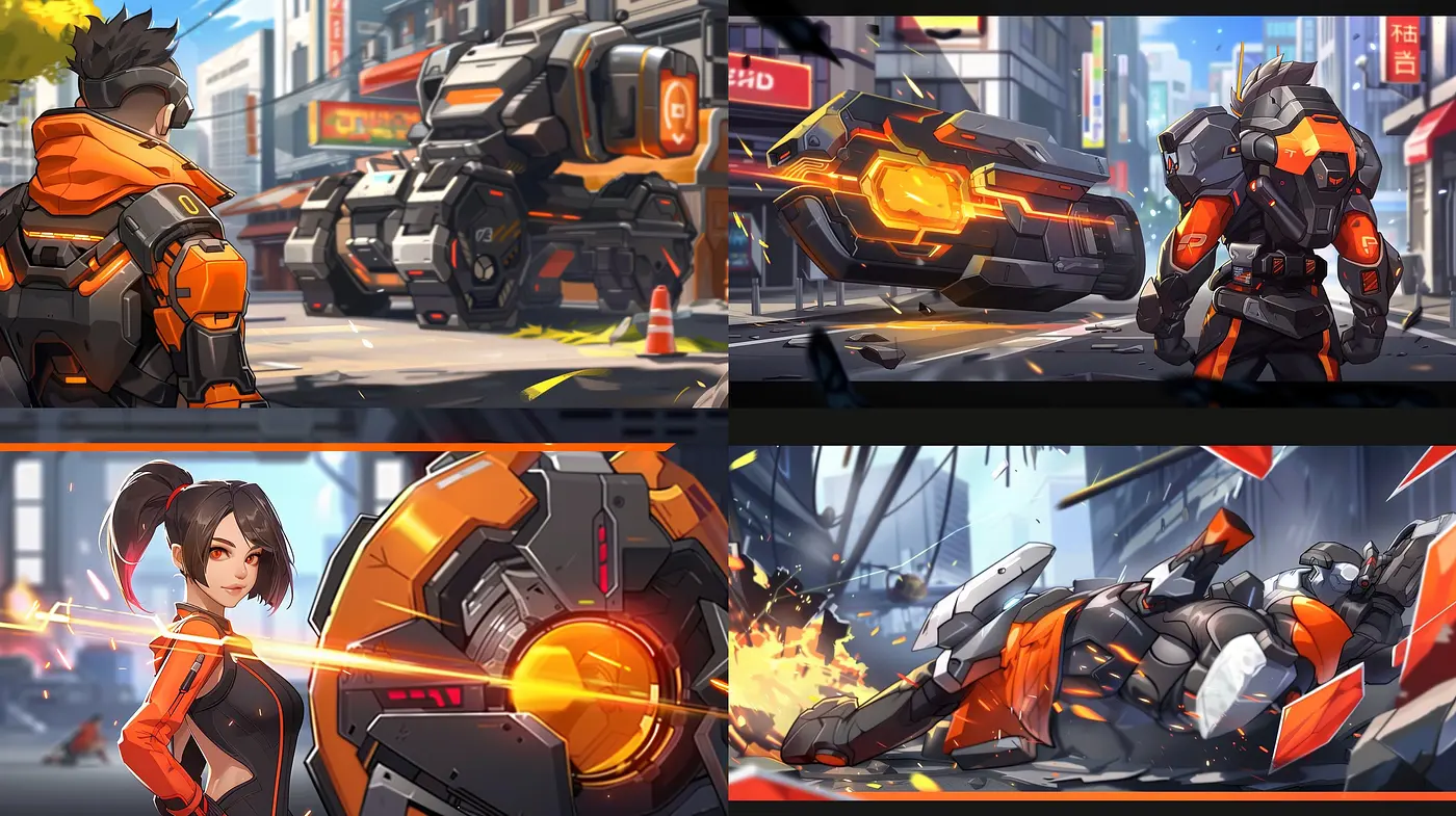 Futuristic Synthwave Essence with Neon Glow and Urban Dynamism - Midjourney sref style