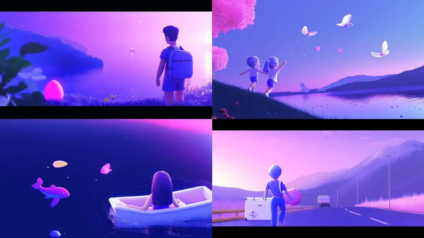 Ethereal Twilight Hues and Whimsical Serenity - Midjourney sref style