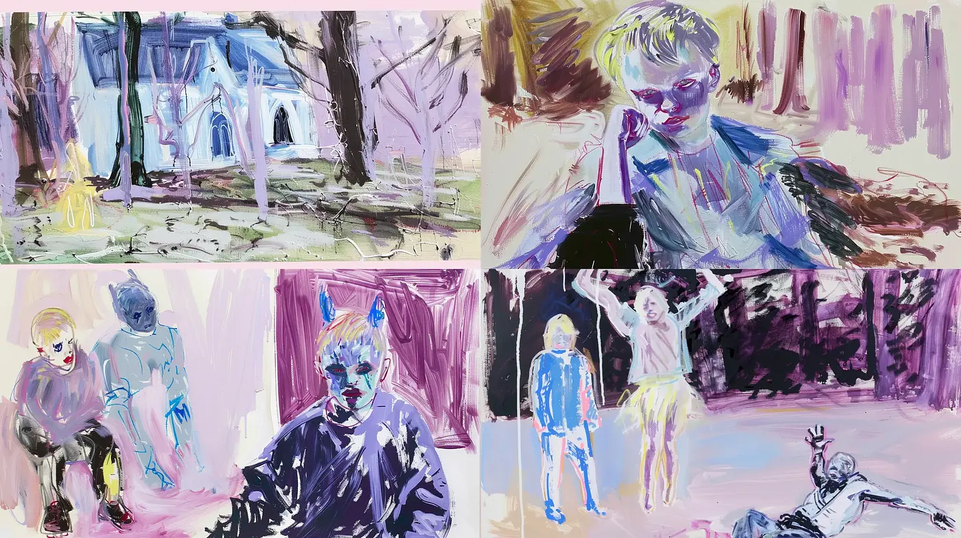 Expressive Brushwork and Pastel Hues: An Abstract Interpretation - Midjourney sref style