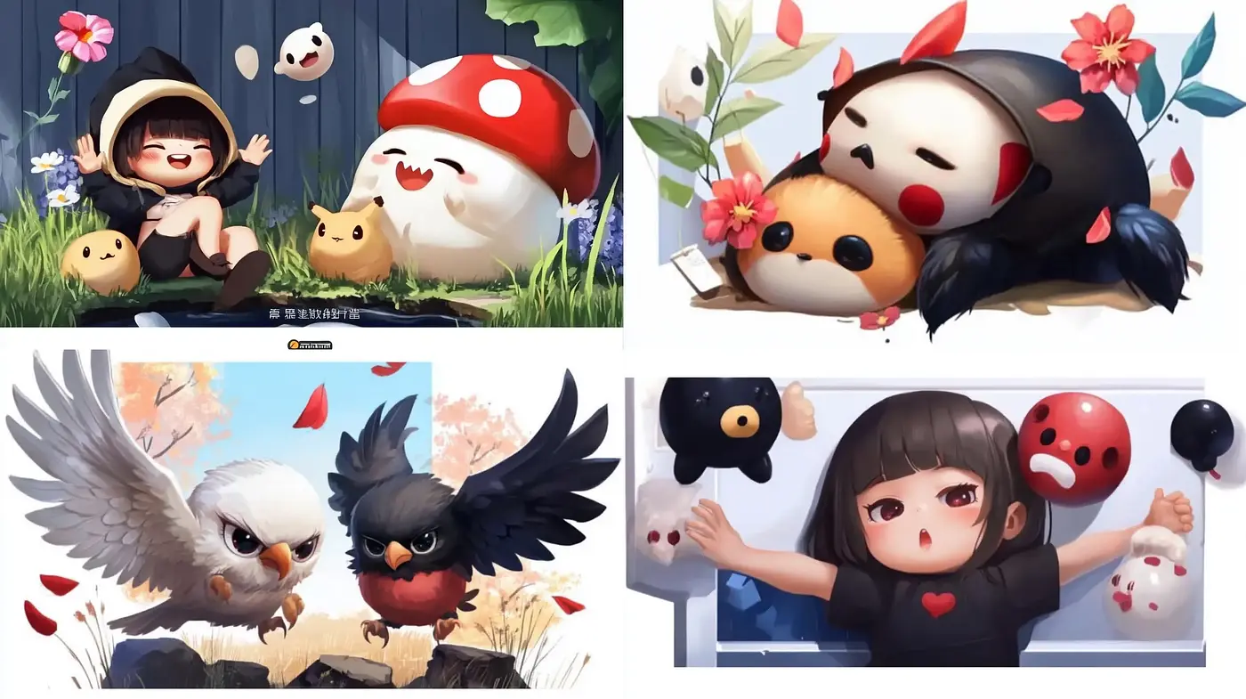 Enchanting Whimsical Anime-Infused Illustrations - Midjourney sref style