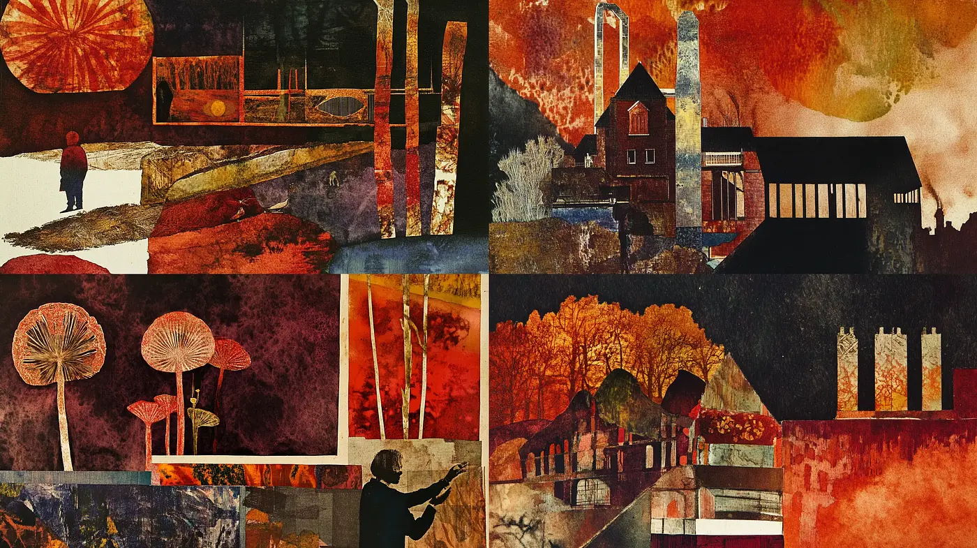 Autumnal Hues Mosaic of Rural Serenity - Midjourney sref style