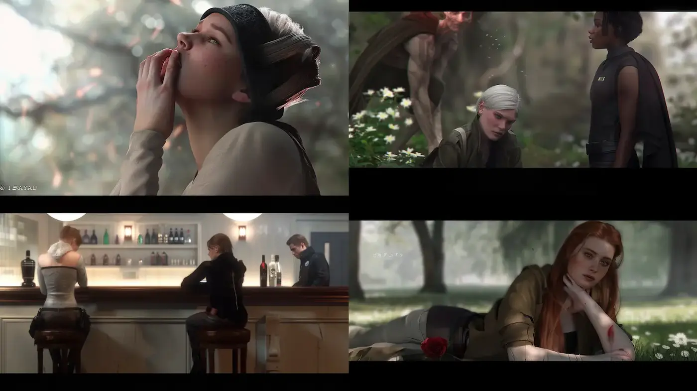 Consistent Ethereal and Emotional Aesthetic in Visual Narrative - Midjourney sref style