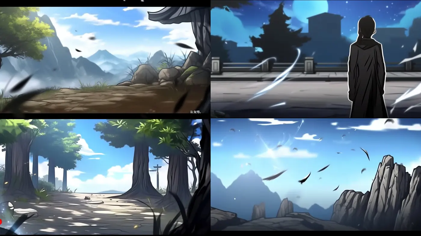 Ethereal Landscapes: A Blend of Anime Essence and Serene Nature - Midjourney sref style