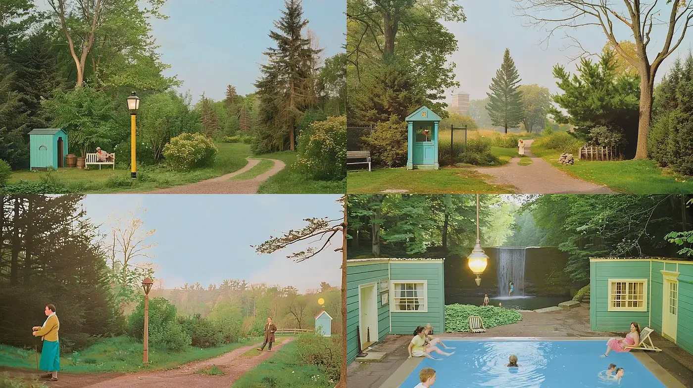 Serene Landscapes with a Dreamlike, Vintage Aesthetic - Midjourney sref style