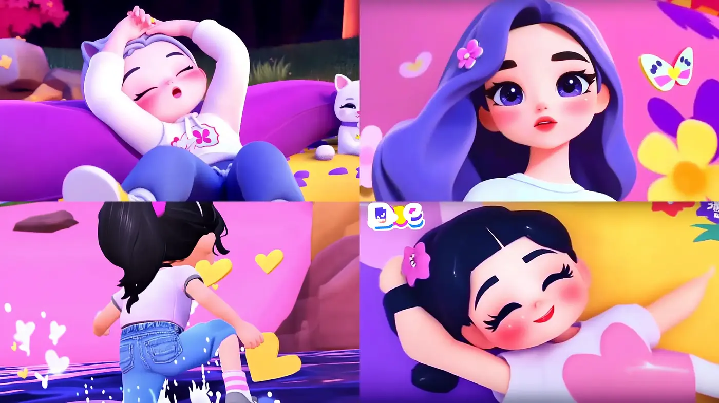 Ethereal Dreamscapes with a Modern Fantasy Animation Style - Midjourney sref style