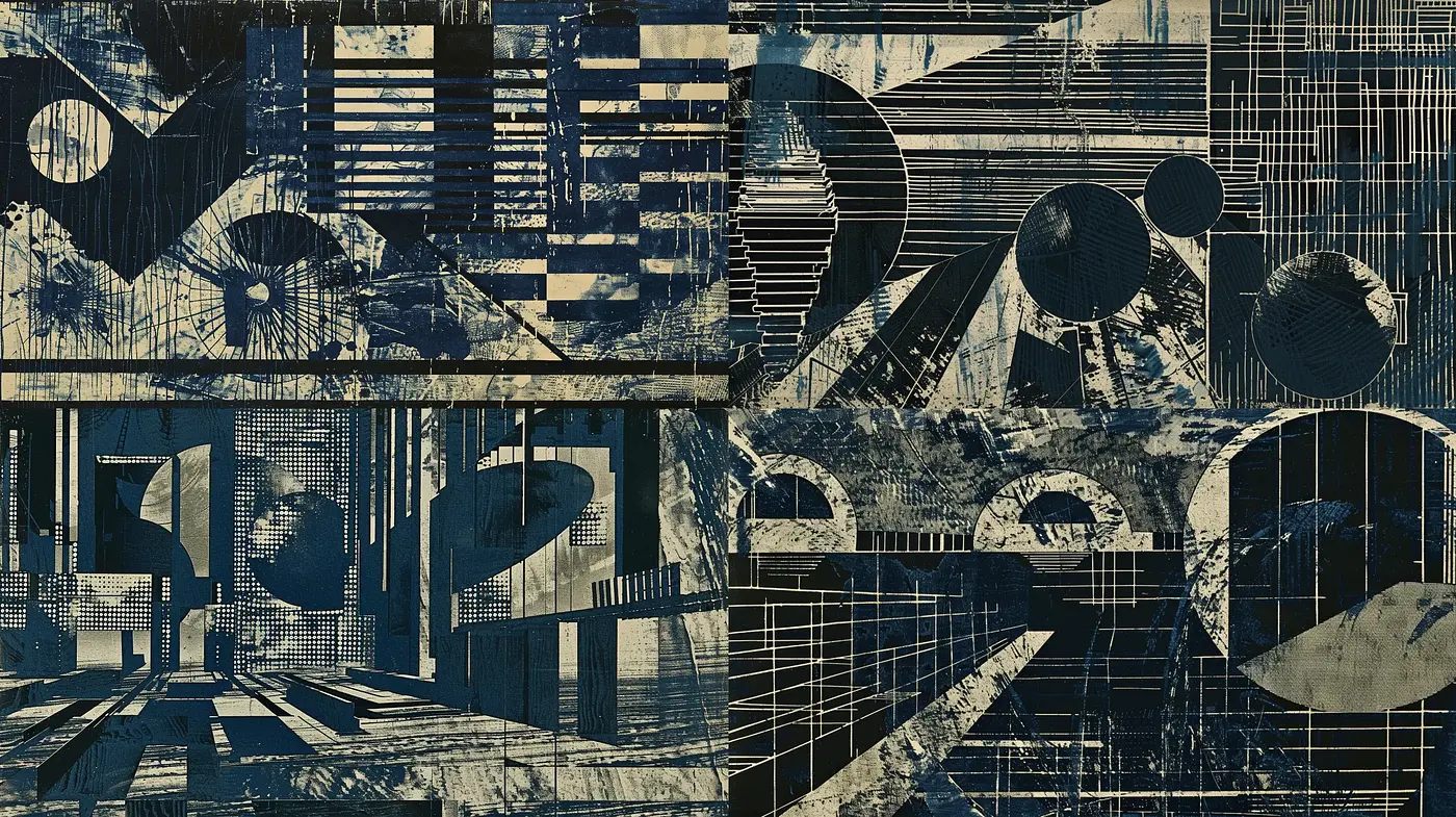 Futuristic Industrial Symphony in Monochrome - Midjourney sref style