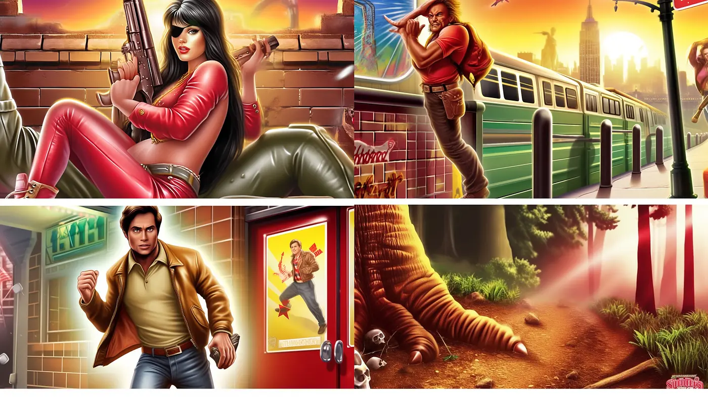 Retro Cinematic Revival with Vibrant Expressionism - Midjourney sref style