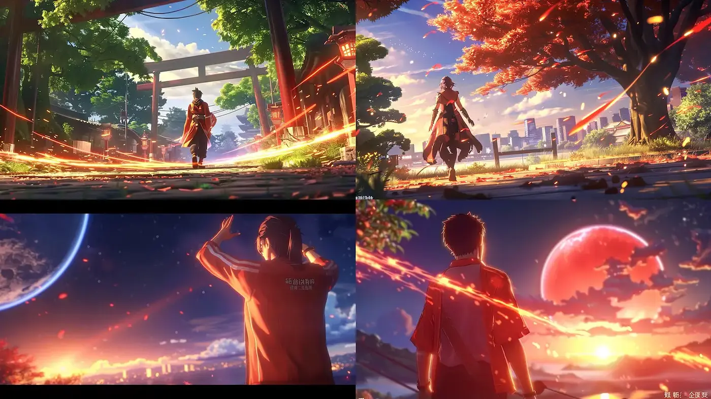 Cinematic Vibrant Landscapes with Ethereal Elements - Midjourney sref style