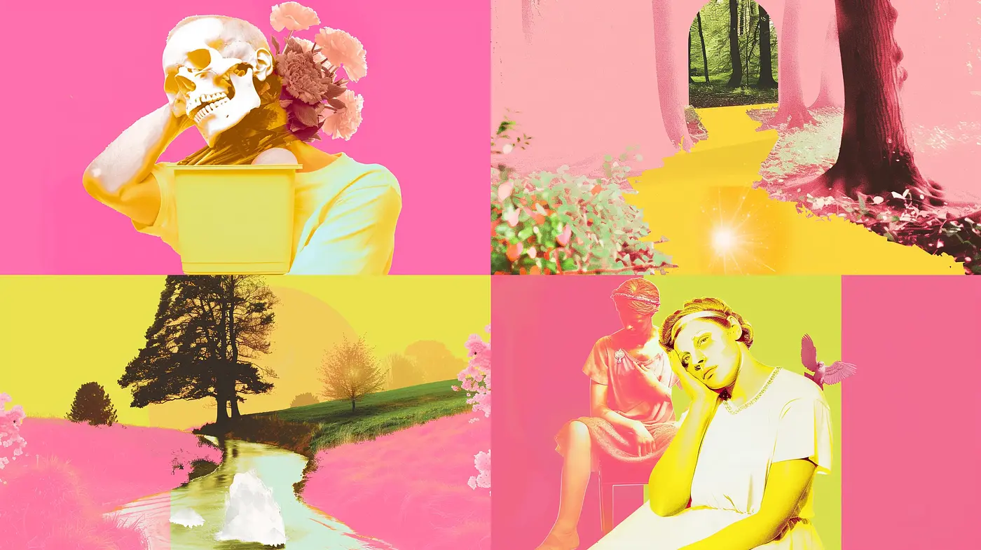 Vibrant Surrealist Pastel Dreamscape - Midjourney sref style