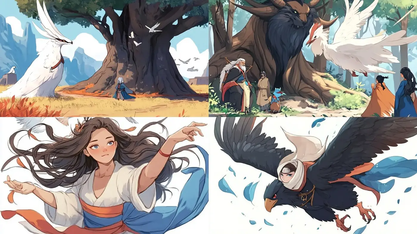 Ethereal Fantasia: A Harmonious Blend of Nature and Myth - Midjourney sref style