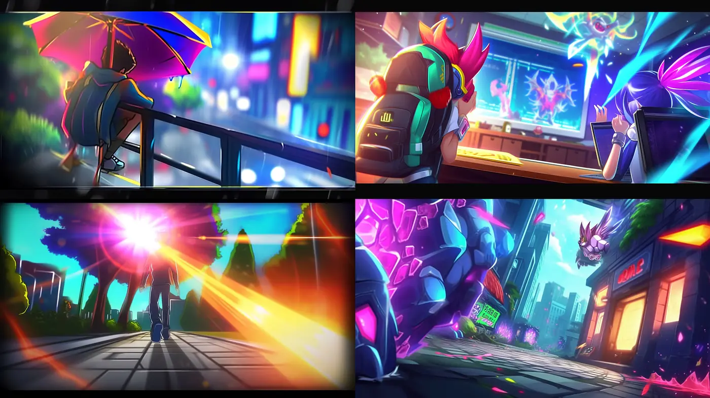 Neon-infused Vibrant Cyberpunk Vision - Midjourney sref style