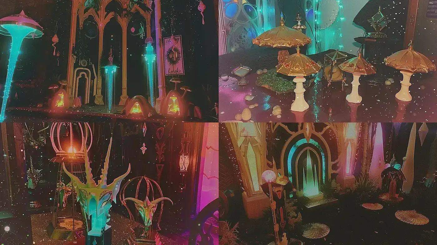 Enigmatic Dreamscape of Luminous Fantasy - Midjourney sref style