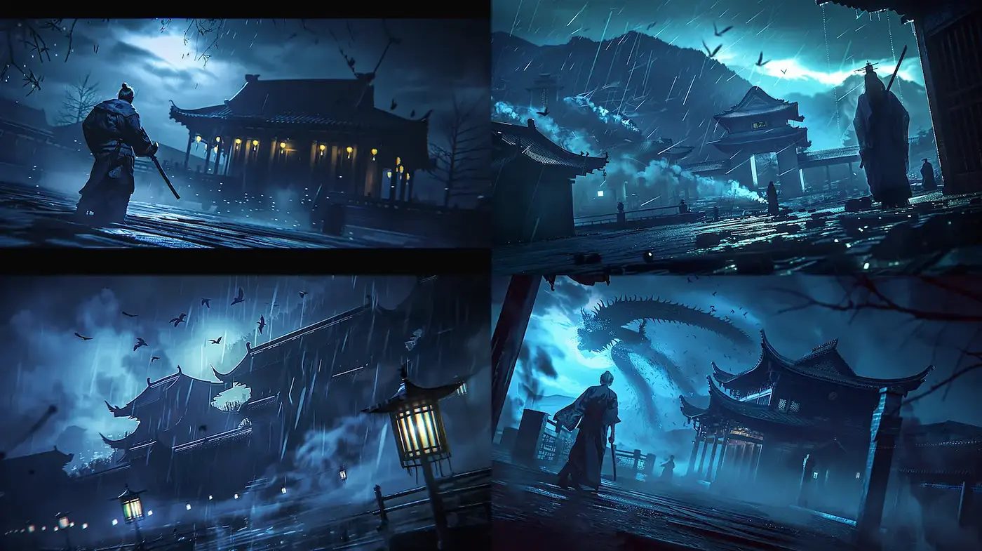 Ethereal and Dramatic Landscapes with a Cinematic Vibe - Midjourney sref style
