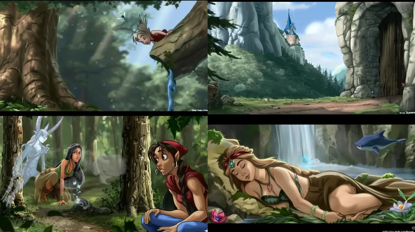 Enchanted Forest Serenity: A Harmony of Digital Artistry and Nature-Inspired Themes - Midjourney sref style