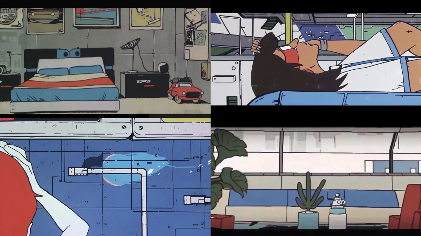 Stylized Nostalgic Illustrations with a Retro Comic Book Aesthetic - Midjourney sref style