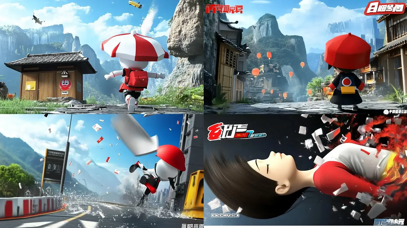 Dynamic Fusion of Hyperrealistic and Anime Influences in a Vibrant Action-Packed Visual Series - Midjourney sref style