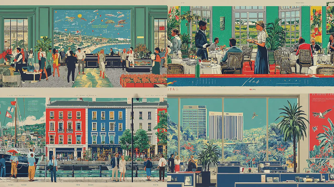 Colorful and Detailed Retro Design with a Nostalgic Ambiance - Midjourney sref style