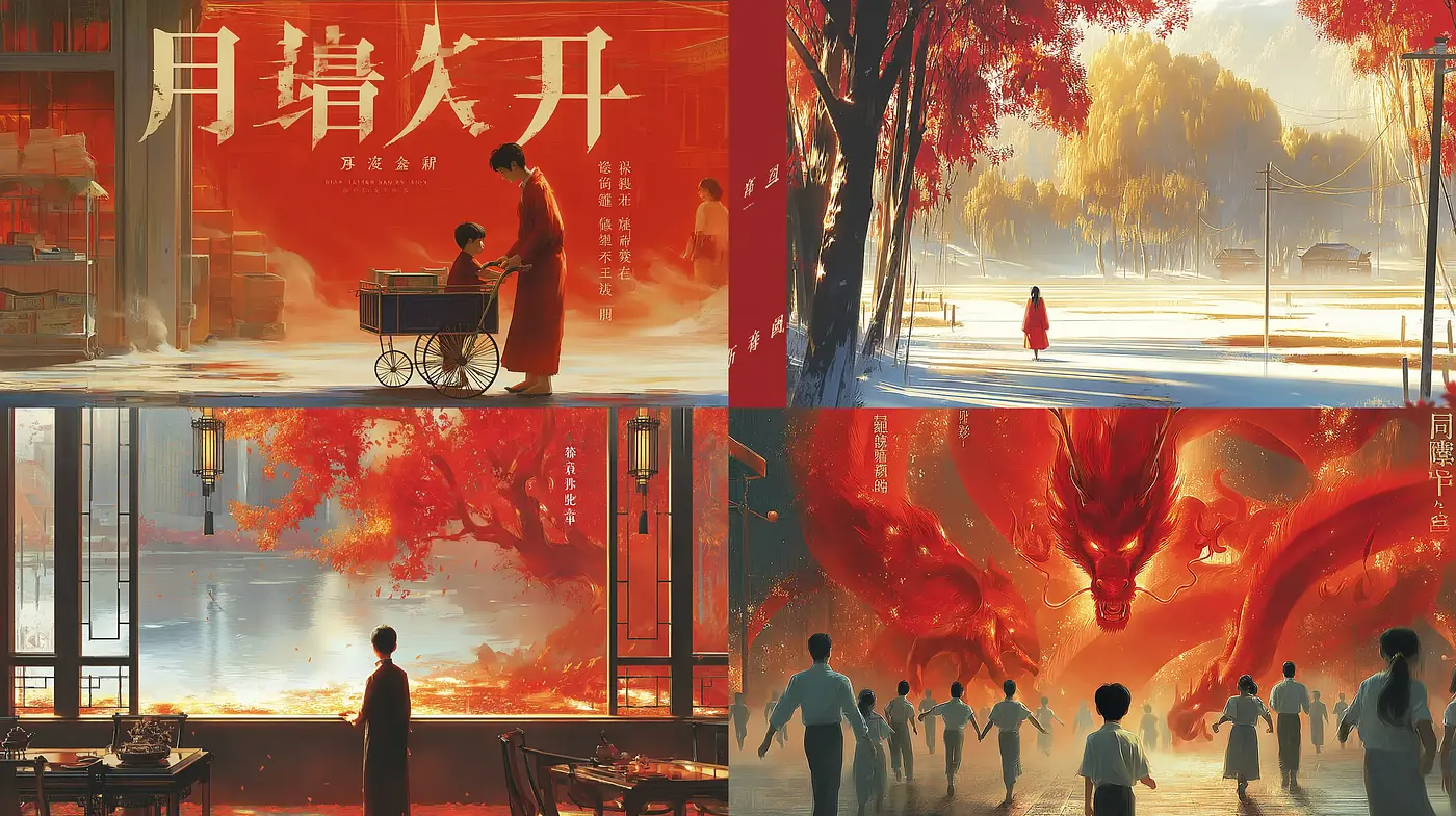 Elegant Embers of Nostalgia and Mythological Charm in Visual Art - Midjourney sref style