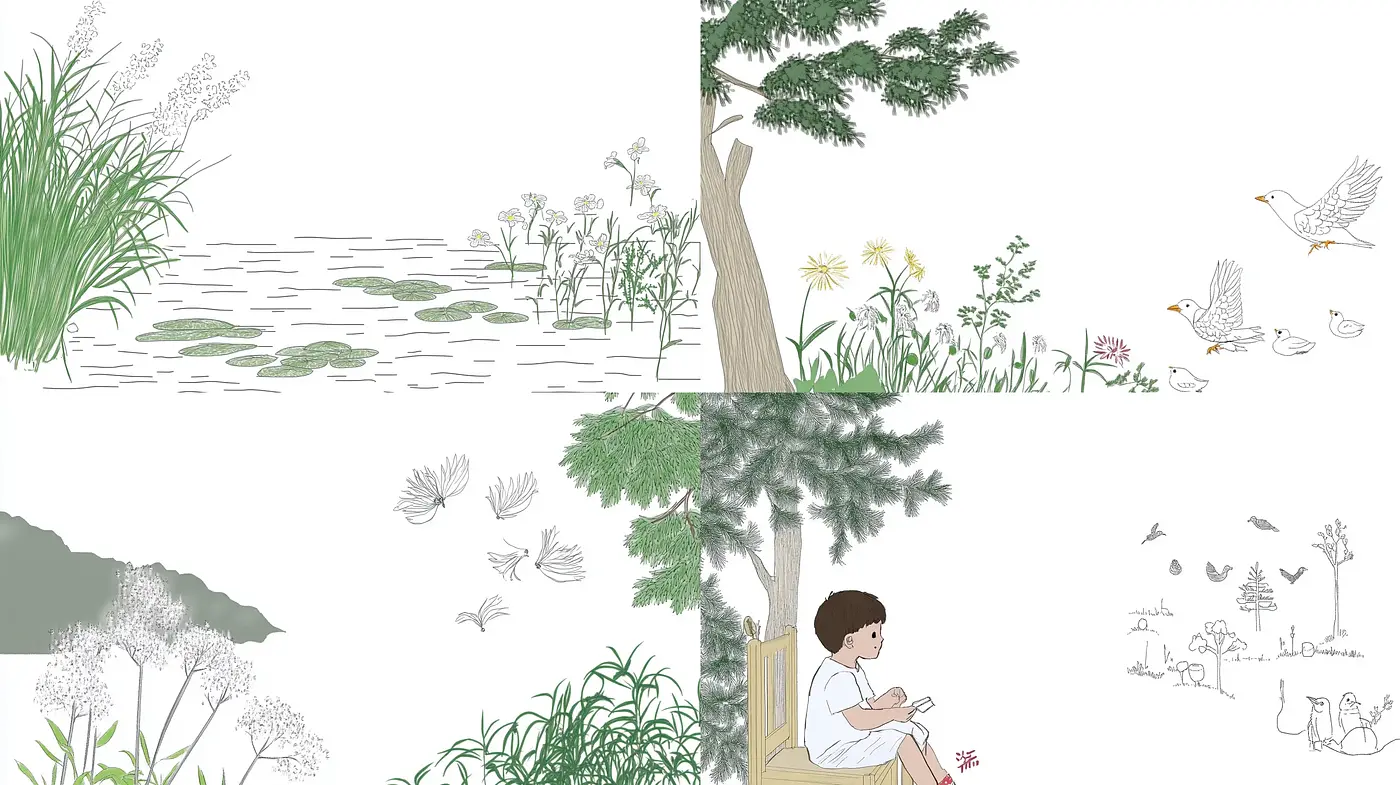 Serene Watercolor Vistas: A Pastel Exploration of Tranquility and Nature - Midjourney sref style