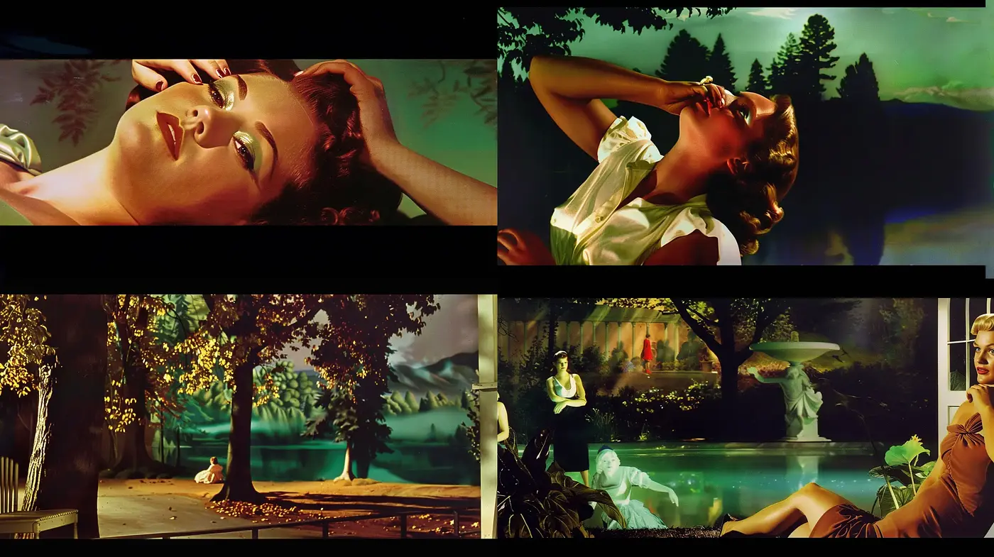Idyllic Mid-Century Serenade in Lush Environments - Midjourney sref style