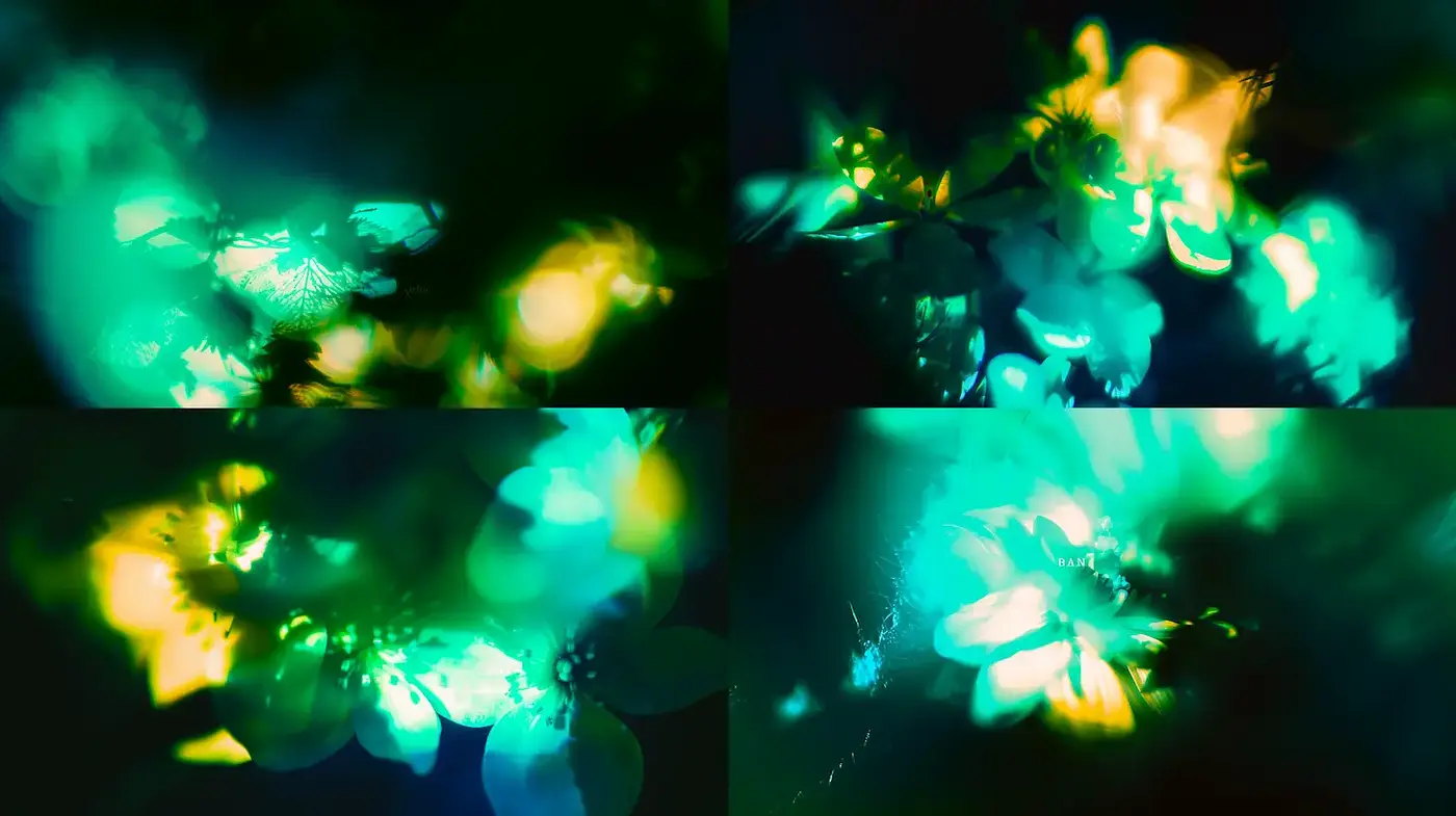 Dreamlike Floral Imagery with Ethereal Illumination - Midjourney sref style