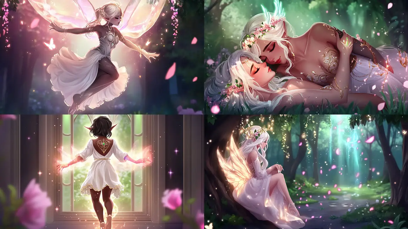 Enchanted Luminescence: A Harmonious Blend of Fantasy and Ethereal Artistry - Midjourney sref style