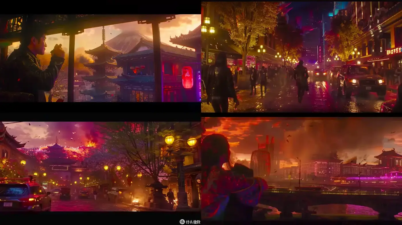 Cinematic Vibrant Nightscapes with a Futuristic Touch - Midjourney sref style