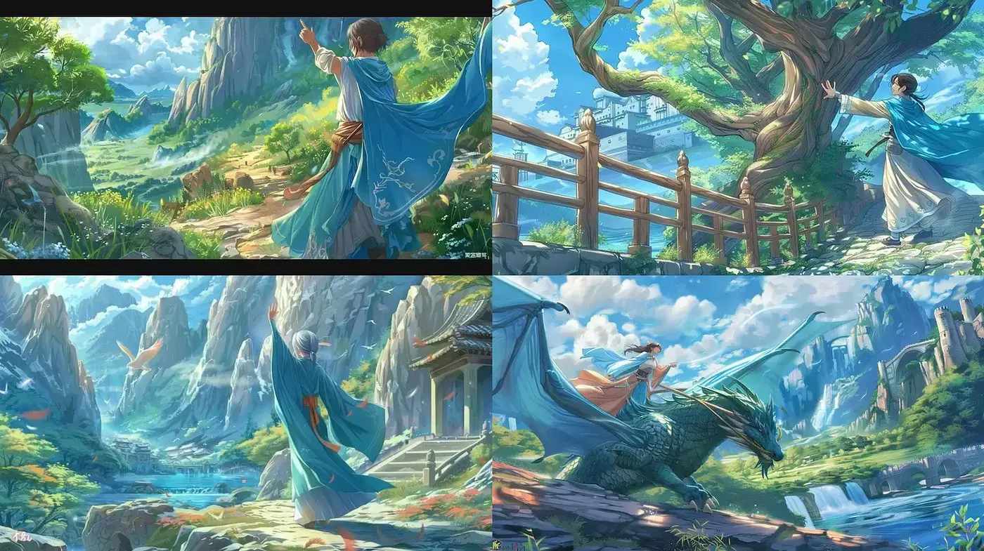 Ethereal Fantasy Landscapes with Mythical Overtones - Midjourney sref style