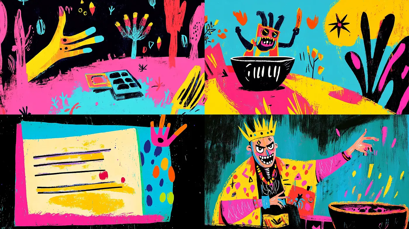 Vibrant Expressionism with Surreal Pop Art Influence - Midjourney sref style