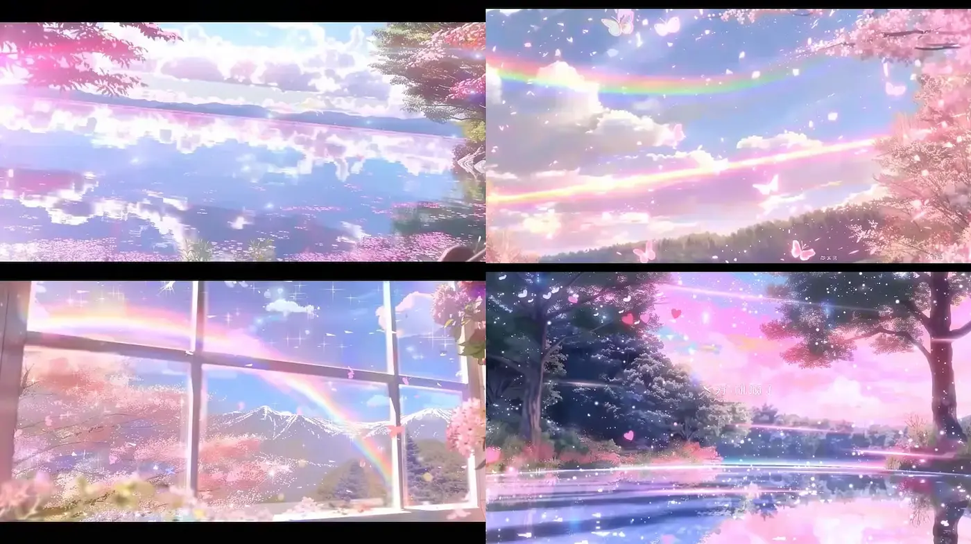 Dreamy and Ethereal Landscape with Whimsical Elements - Midjourney sref style