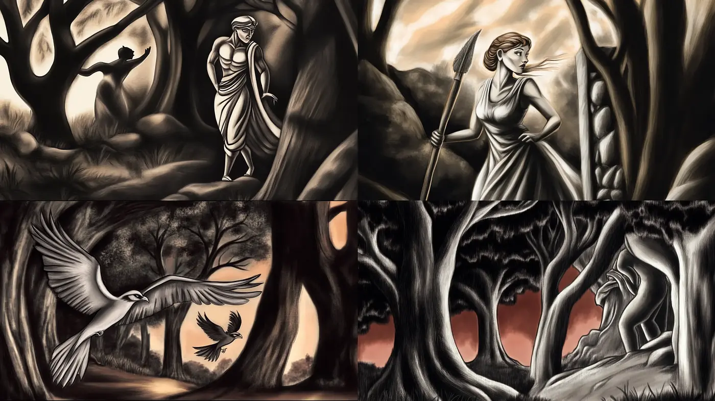 Monochromatic Twilight: Dreamscapes in Sepia Tones - Midjourney sref style