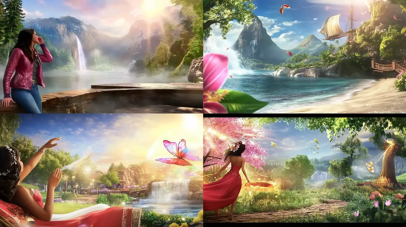 Ethereal Lightscapes of Serenity - Midjourney sref style
