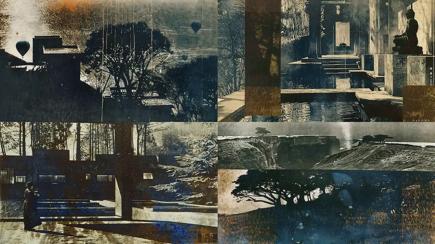 Intriguingly Textured and Evocative Imagery with a Vintage Aesthetic - Midjourney sref style