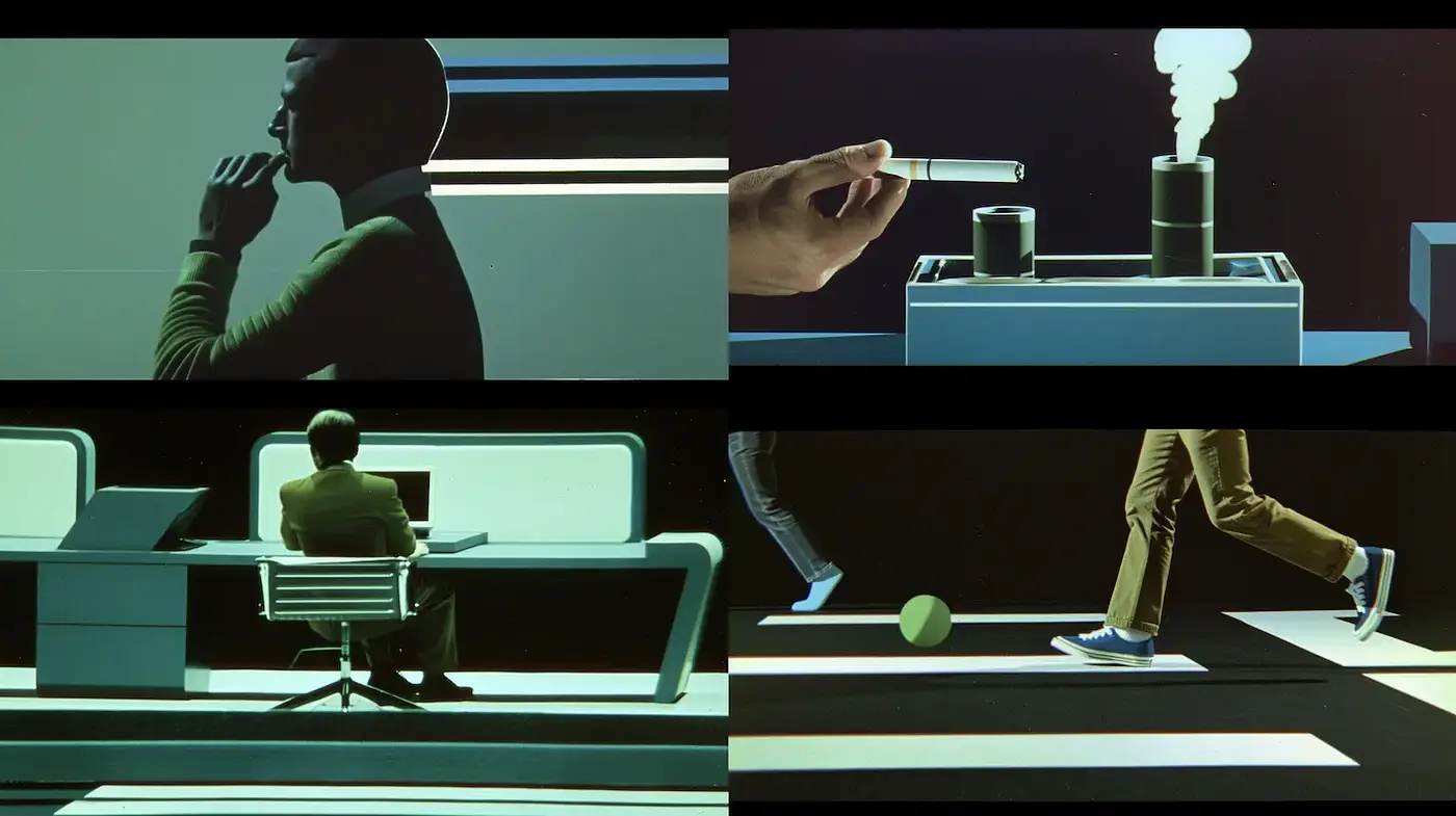 Stylized Modernism with a Retro Futuristic Aesthetic - Midjourney sref style