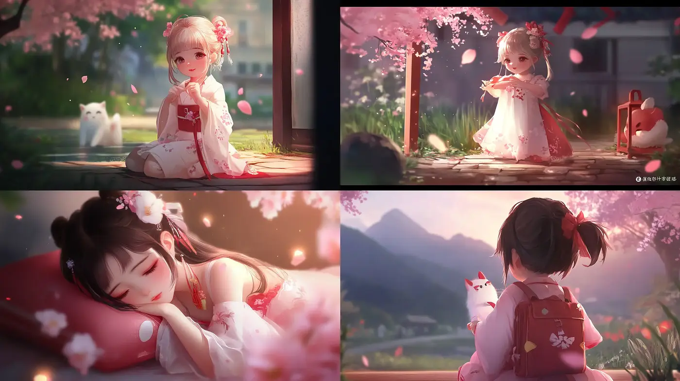Serene Harmony in Pastel: A Study in Anime-Inspired Digital Art - Midjourney sref style