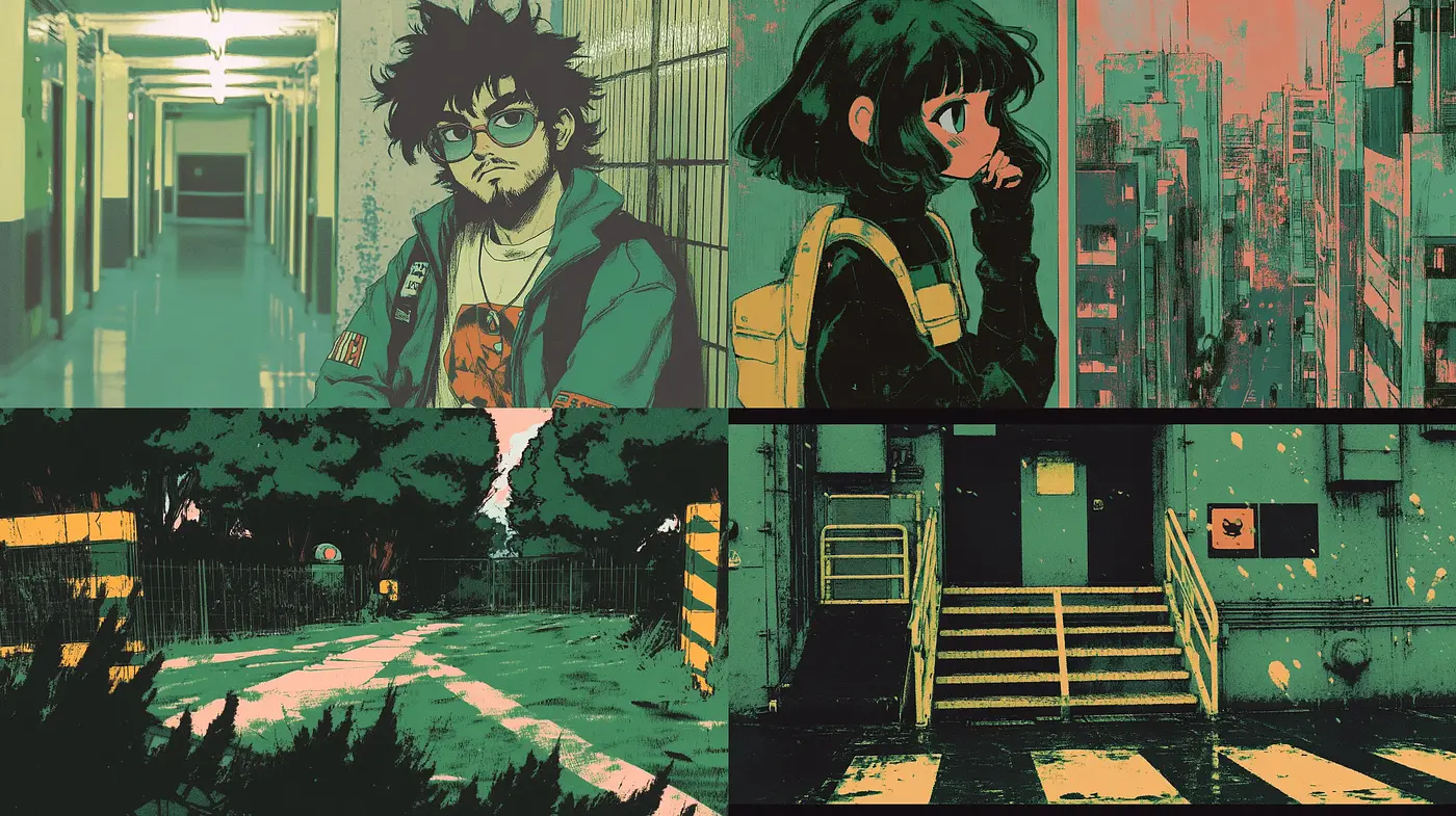 Ethereal Dystopian Glow: A Cyberpunk-Inspired Artistic Vision - Midjourney sref style