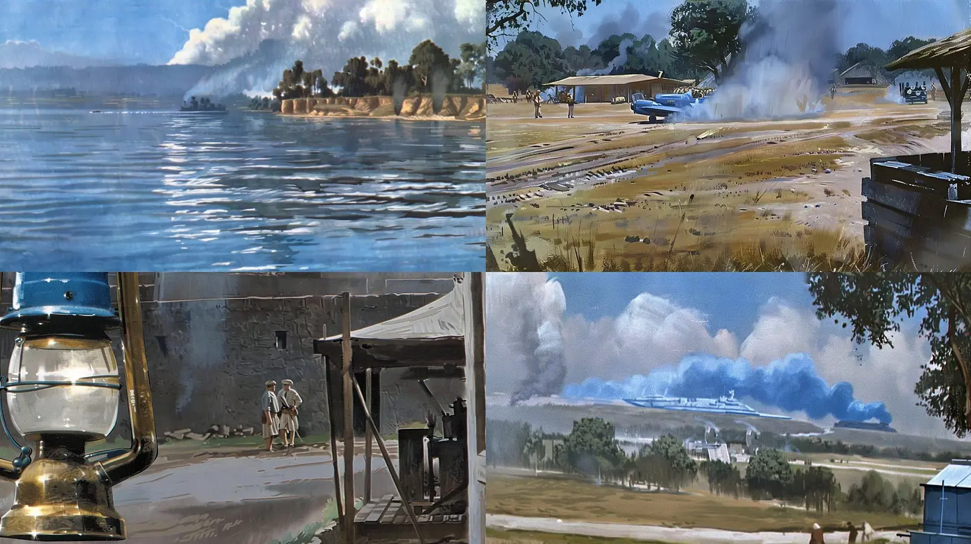 Serene Nostalgia: A Harmonious Blend of Photorealism and Painterly Textures - Midjourney sref style