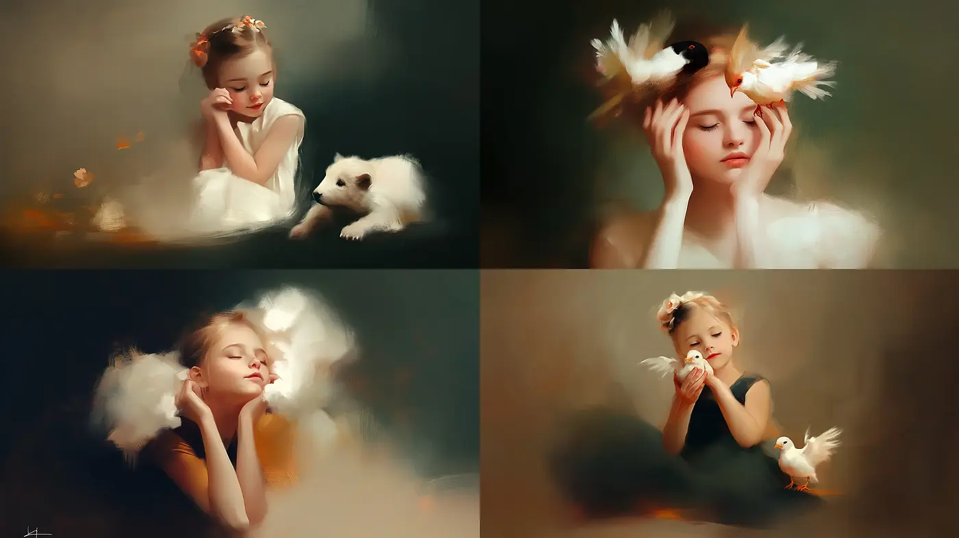 Ethereal Dreamscapes in Soft Brushwork - Midjourney sref style