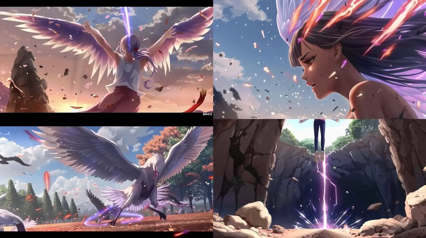 Ethereal Anime-Inspired Digital Dreamscapes - Midjourney sref style