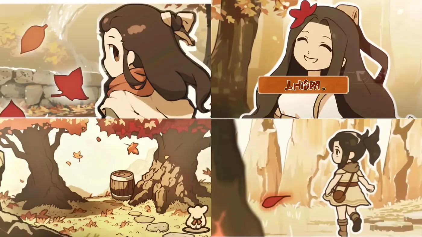 Whimsical Autumn Anime Euphoria - Midjourney sref style