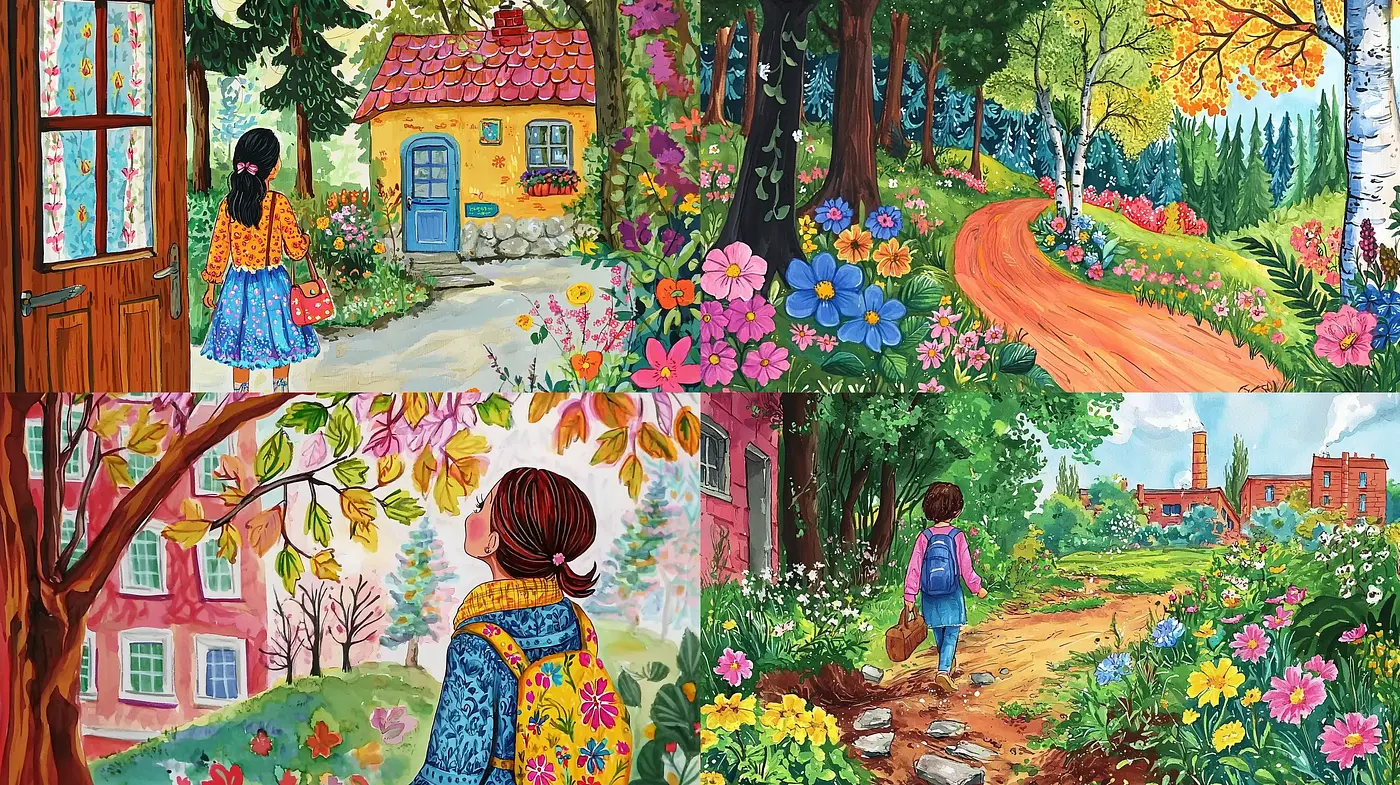 Enchanting Storybook Countryside Vistas - Midjourney sref style