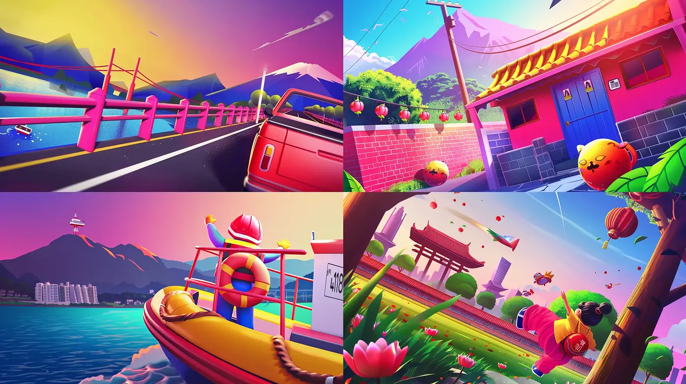 Harmonious Hues of Eastern Serenity - Midjourney sref style