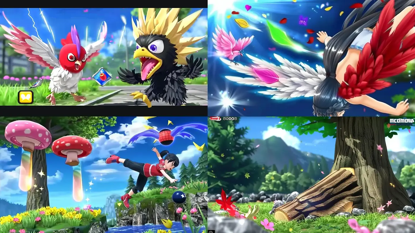 Lively and Dynamic Anime-Inspired Digital Artistry - Midjourney sref style