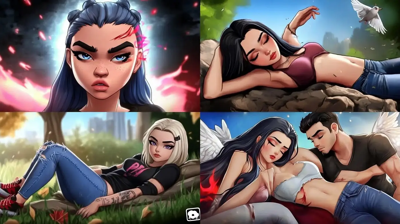 Lush Vividness: A Fusion of Graphic Novel Artistry with Digital Painting Techniques - Midjourney sref style