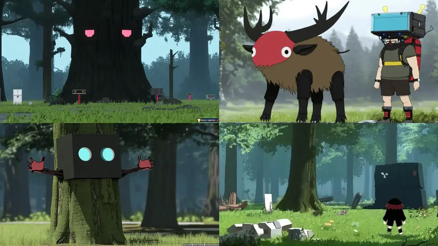 Enchanted Forest Whimsy: A Harmonious Blend of Anime and Nature - Midjourney sref style